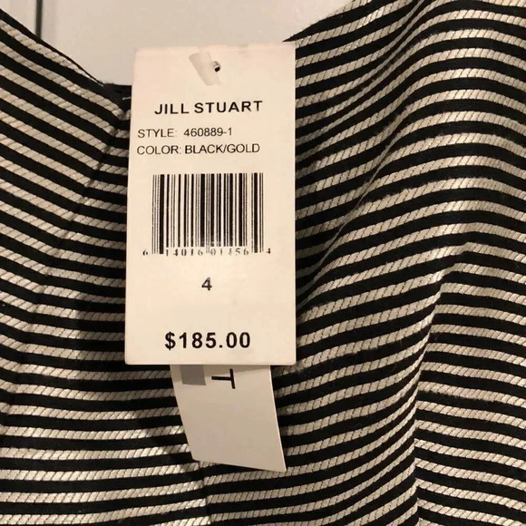Jill Stuart Brand New Striped Strapless Dress Holiday Travel Vacation Size 4 NWT - Picture 4 of 7